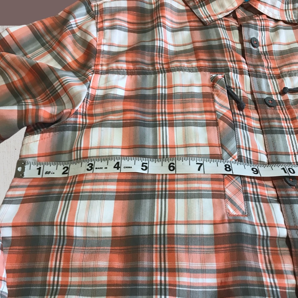 MAGELLAN Vented Plaid Mag Wick Fish Gear Button Down Utility Shirt - Picture 9 of 11